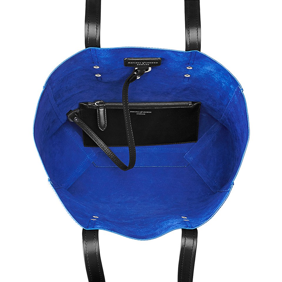 Aspinal of London Essential Tote - Cobalt Blue/Black