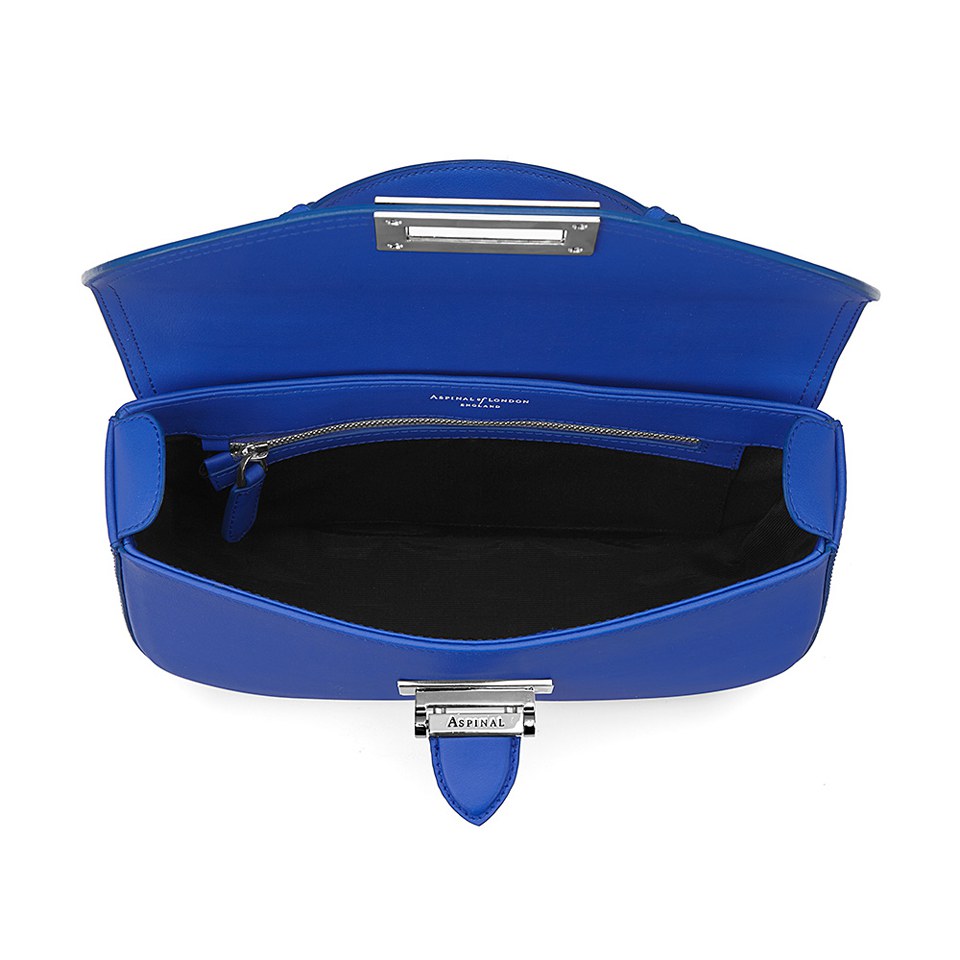Aspinal of London Letterbox Saddle Bag - Cobalt Blue