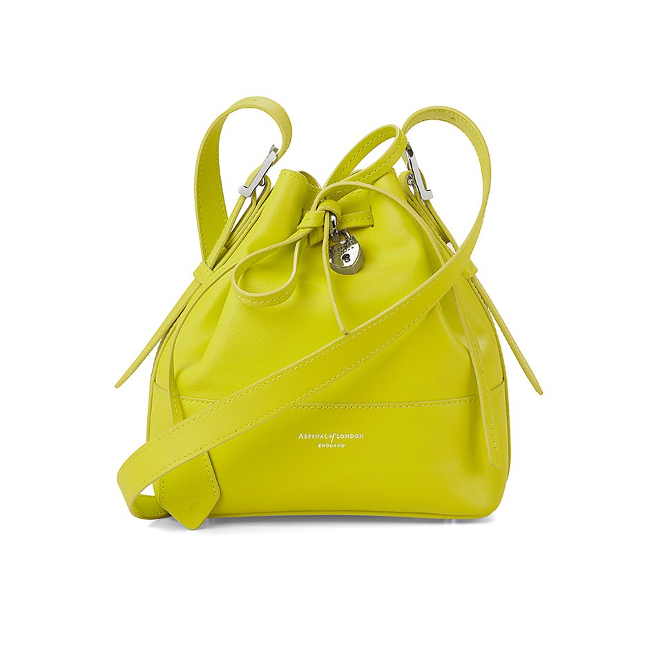 Aspinal of London Women's Padlock Mini Duffle Bag - Chartreuse