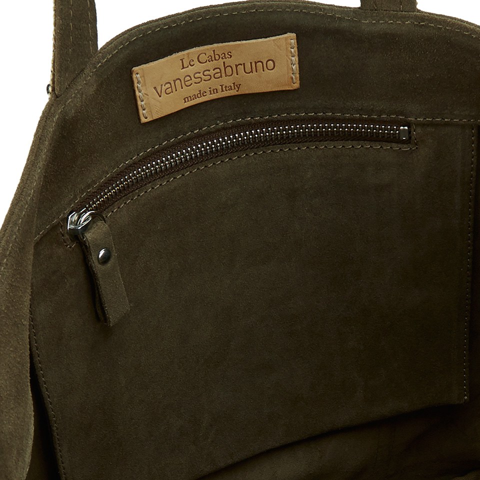 Vanessa Bruno Women's Cabas Suede Tote Bag - Khaki