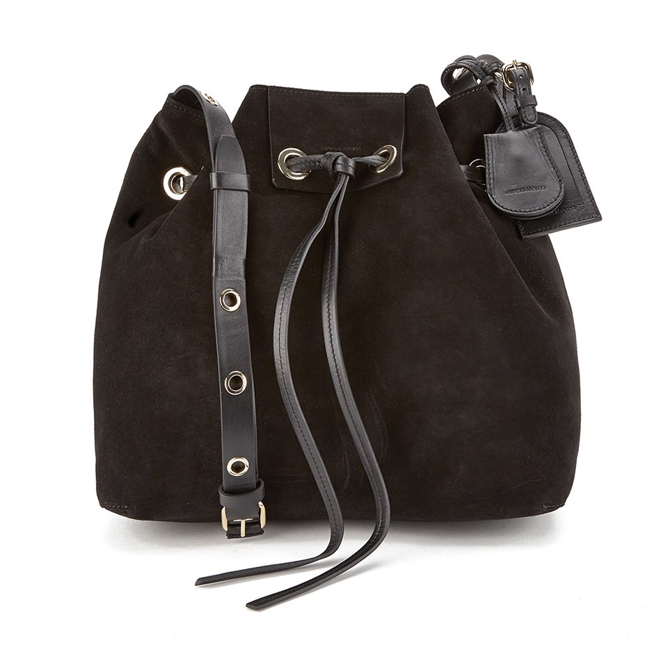 Vanessa Bruno Women's Suede Bucket Bag - Black