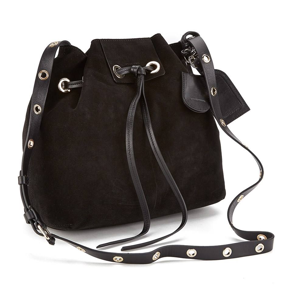 Vanessa Bruno Women's Suede Bucket Bag - Black