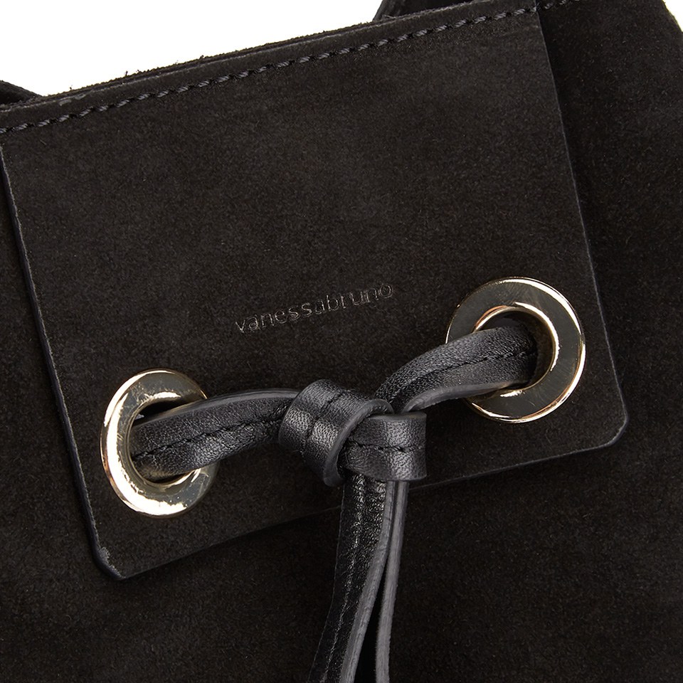 Vanessa Bruno Women's Suede Bucket Bag - Black