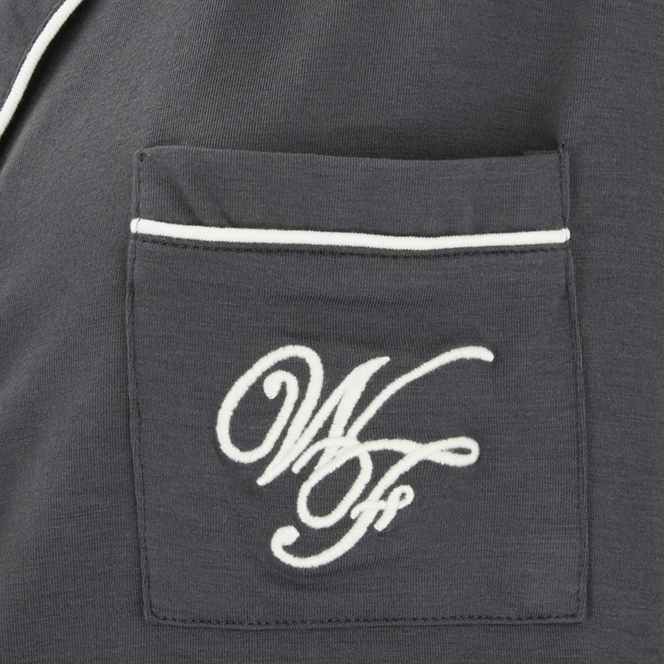 Wildfox Women's Buona Notte and Wildfox Logo Pyjama Set - Charcoal Grey/Vanilla