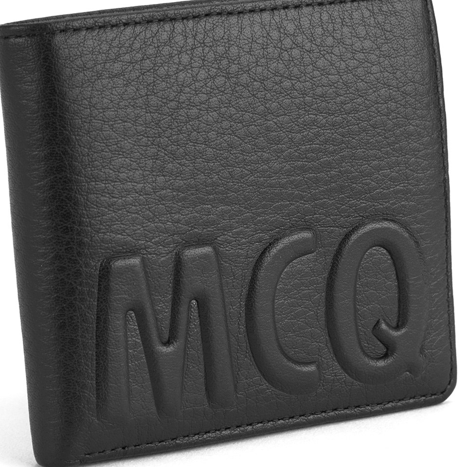 McQ Alexander McQueen Men s Billfold Wallet Black Coggles