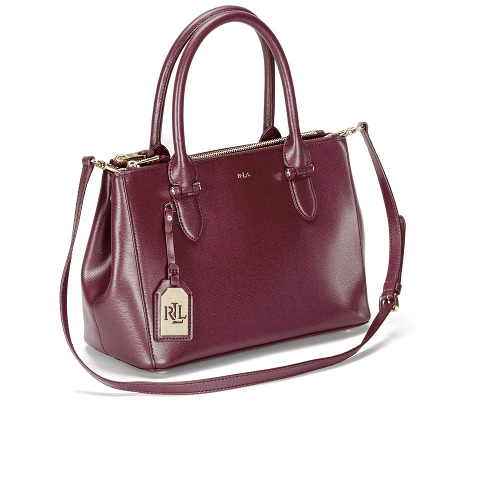Lauren Ralph Lauren Women's Newbury Double Zip Shopper Bag - Rosewood