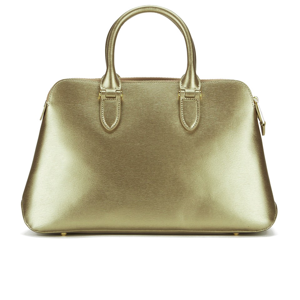 Lauren Ralph Lauren Women's Newbury Double Zip Dome Tote - Gold Rush
