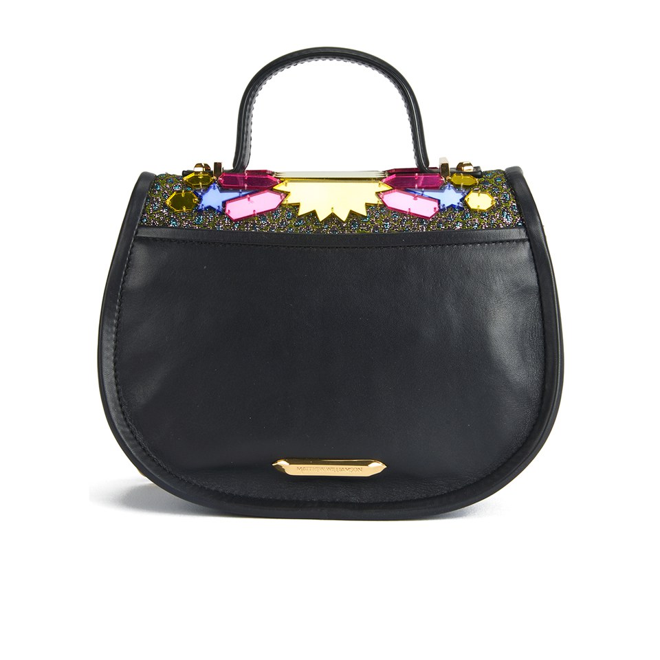 Matthew Williamson Women's Embellished Micro Satchel Bag - Black/Multi