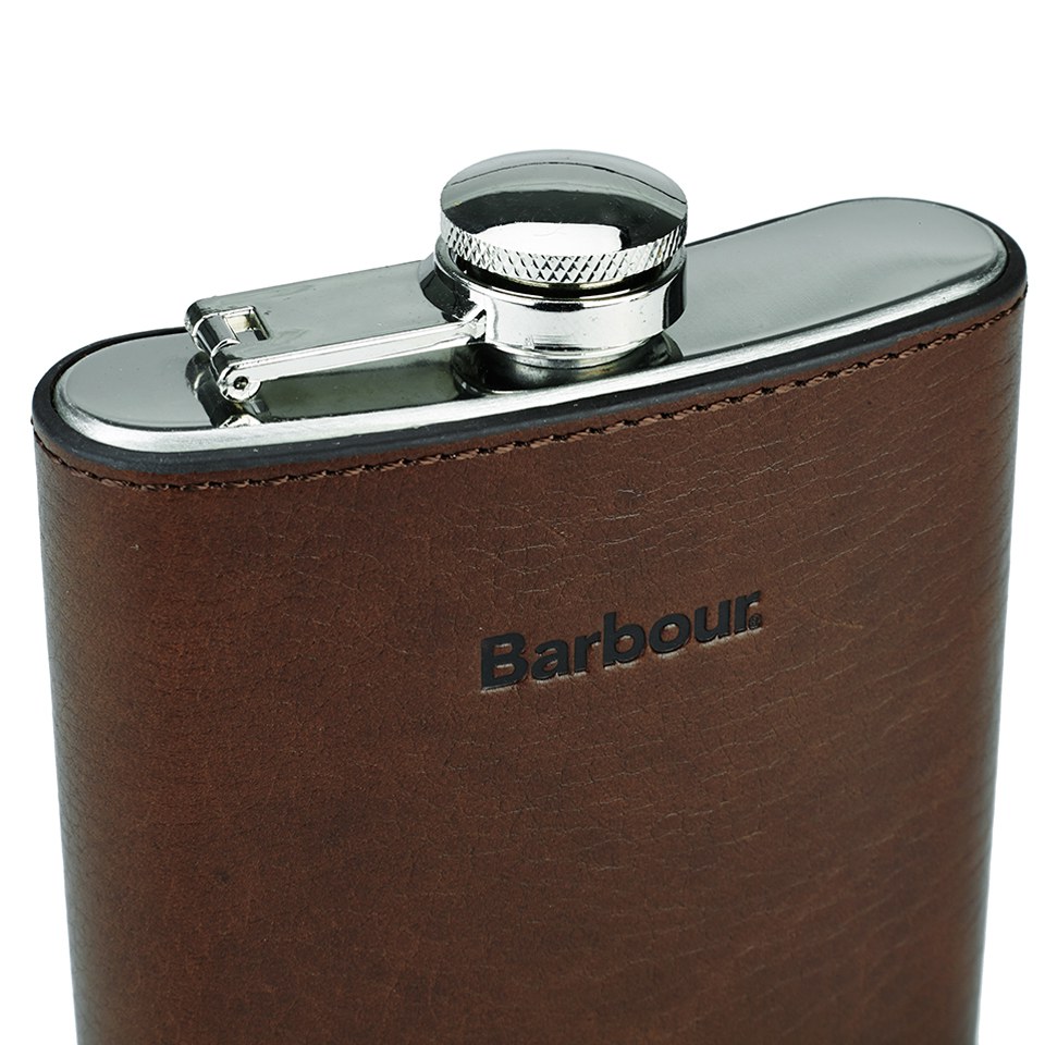 Barbour Men's Hip Flask Giftbox - Tan