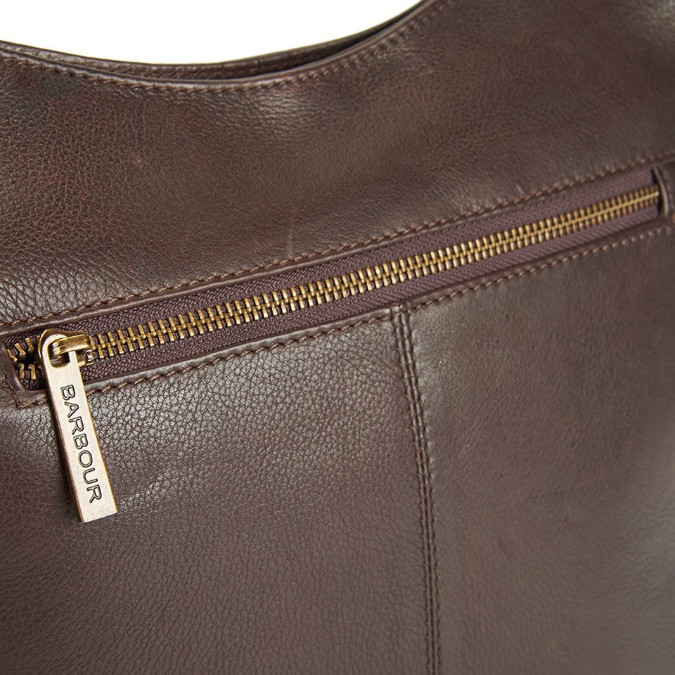 Barbour Women's Slateford Leather Shoulder Bag - Dark Brown
