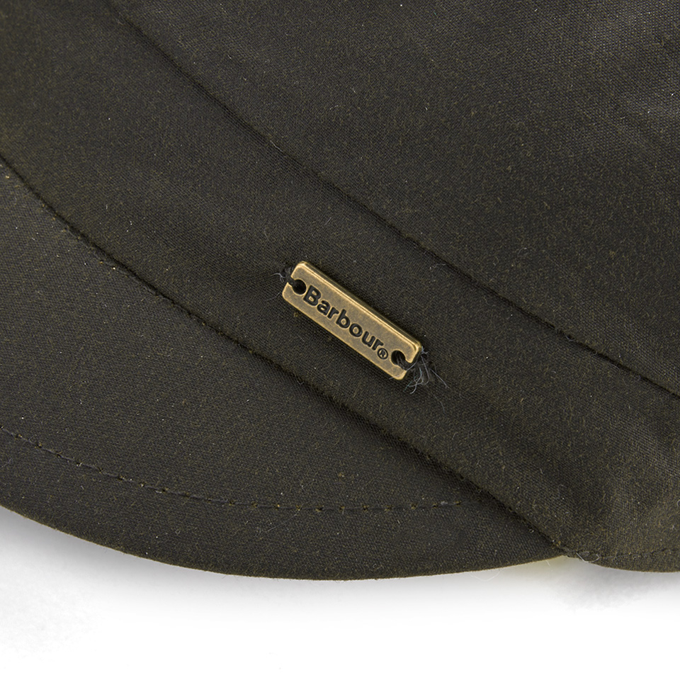 Barbour baker boy hat olive discount