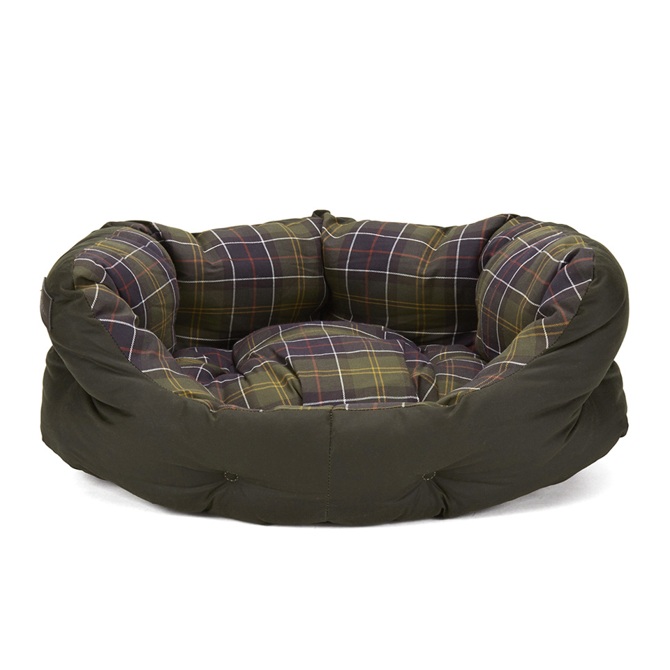 Barbour Wax/Cotton Dog Bed 24 Inch - Classic Olive