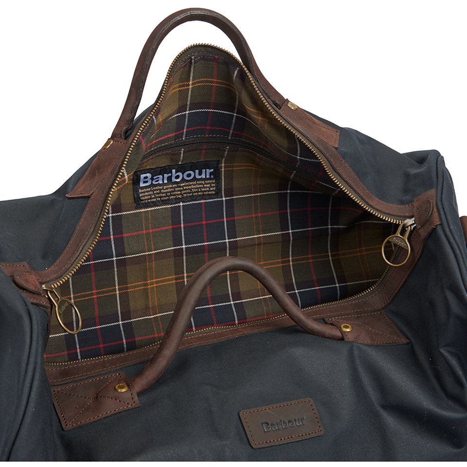 Barbour Men's Wax Holdall Bag - Navy