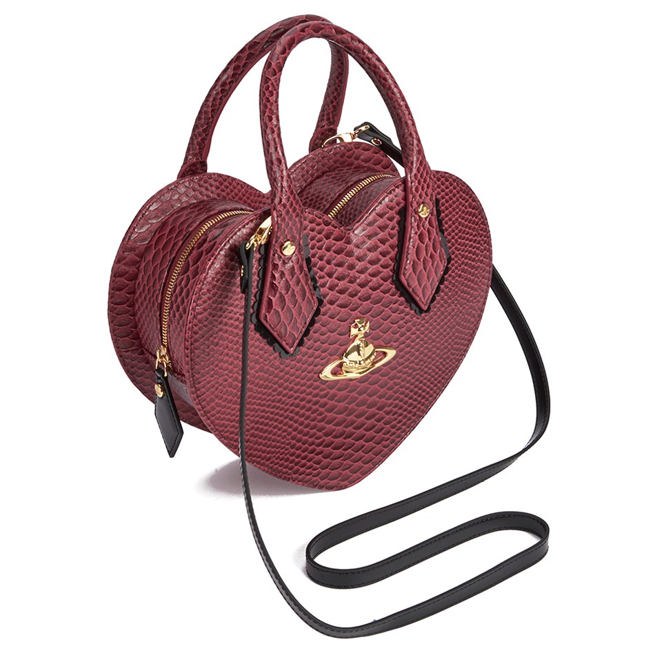 Vivienne Westwood Women's Frilly Snake Heart Bag - Bordeaux | Coggles
