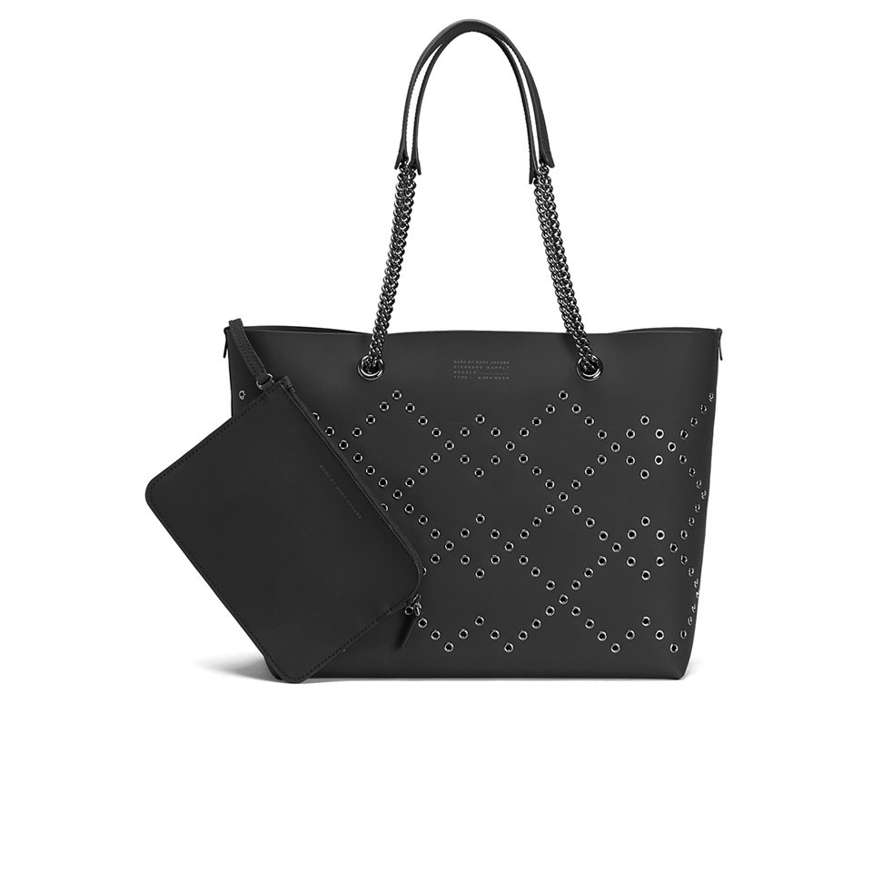 Marc by Marc Jacobs Women s Metropoli Metal Grommet Tote Bag Black Coggles