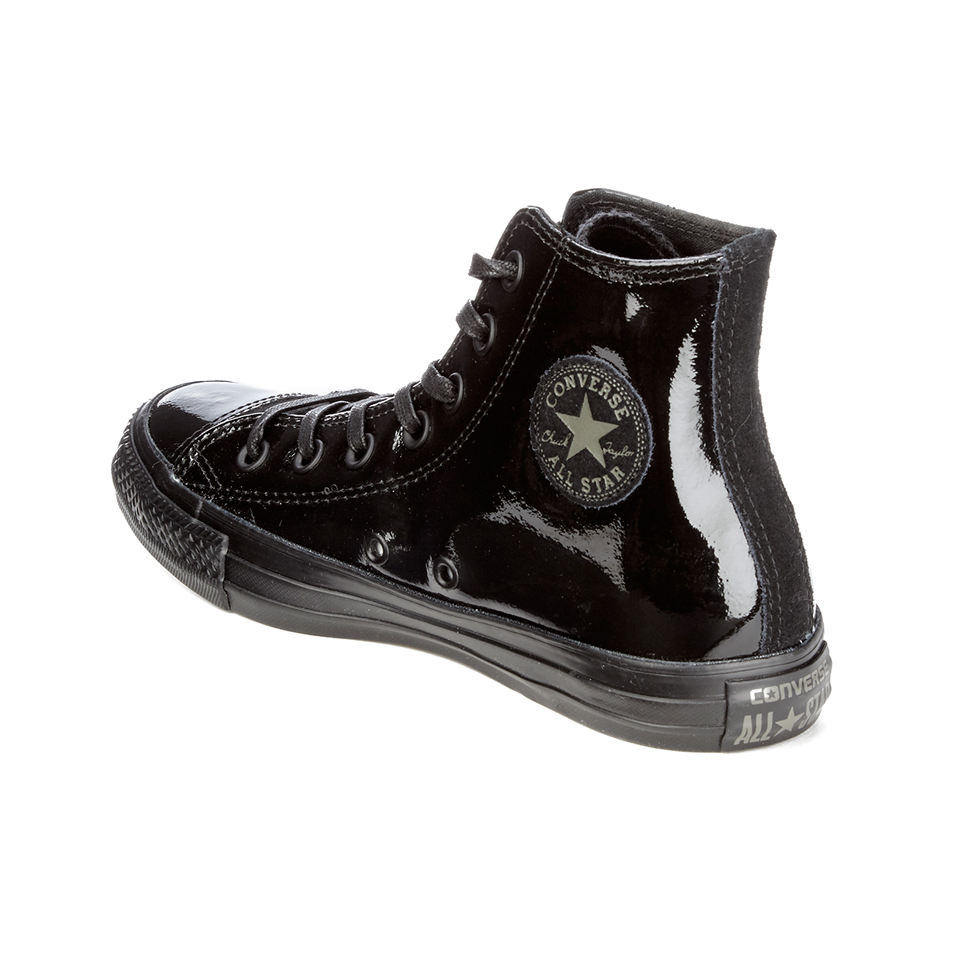 Converse Women's Chuck Taylor All Star Patent Leather Hi-Top Trainers - Black Worldwide Delivery | Allsole
