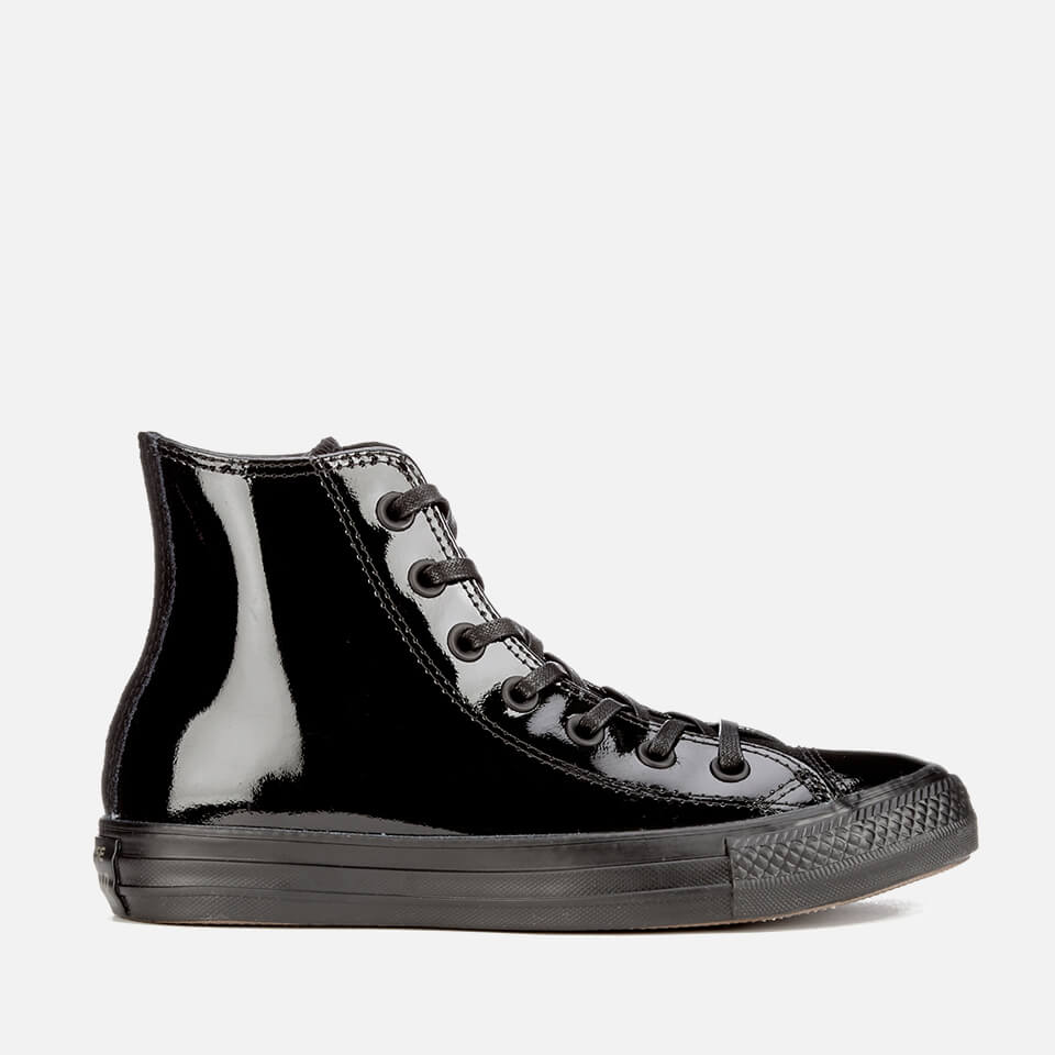 Converse Women's Chuck Taylor All Star Patent Leather Hi-Top Trainers -  Black | FREE UK Delivery | Allsole
