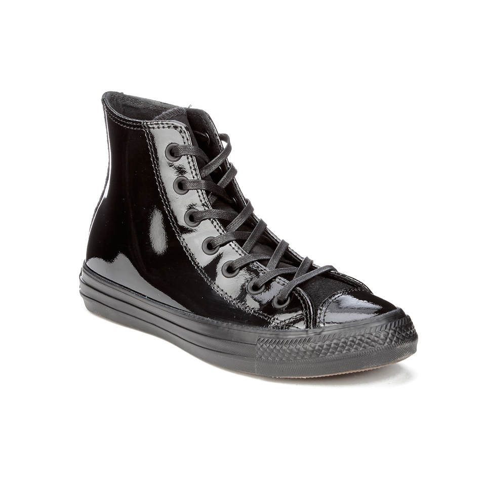 Converse Women's Chuck Taylor All Star Patent Leather Hi-Top Trainers - Black Worldwide Delivery | Allsole
