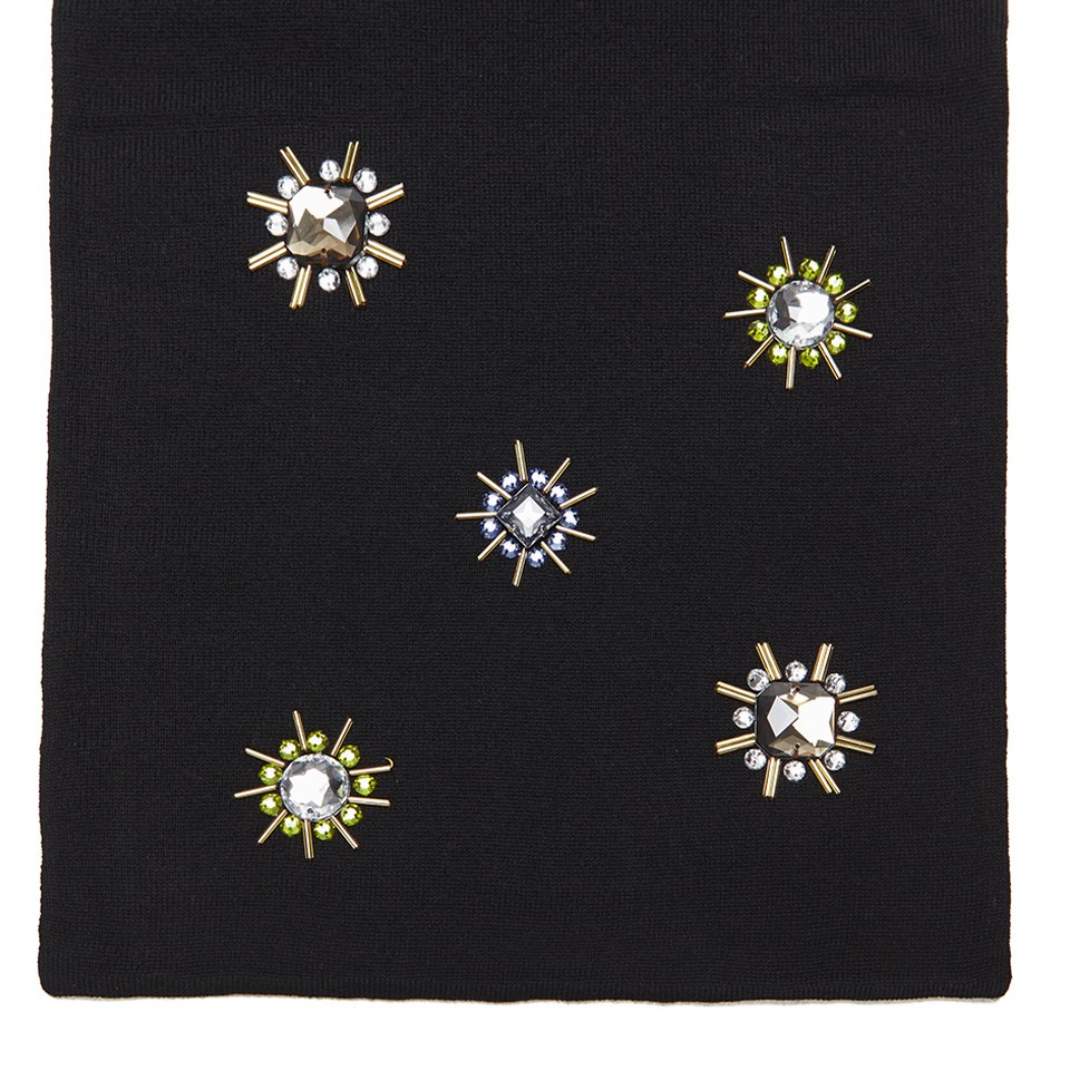 Markus Lupfer Women's Jewel Flower Scarf - Black