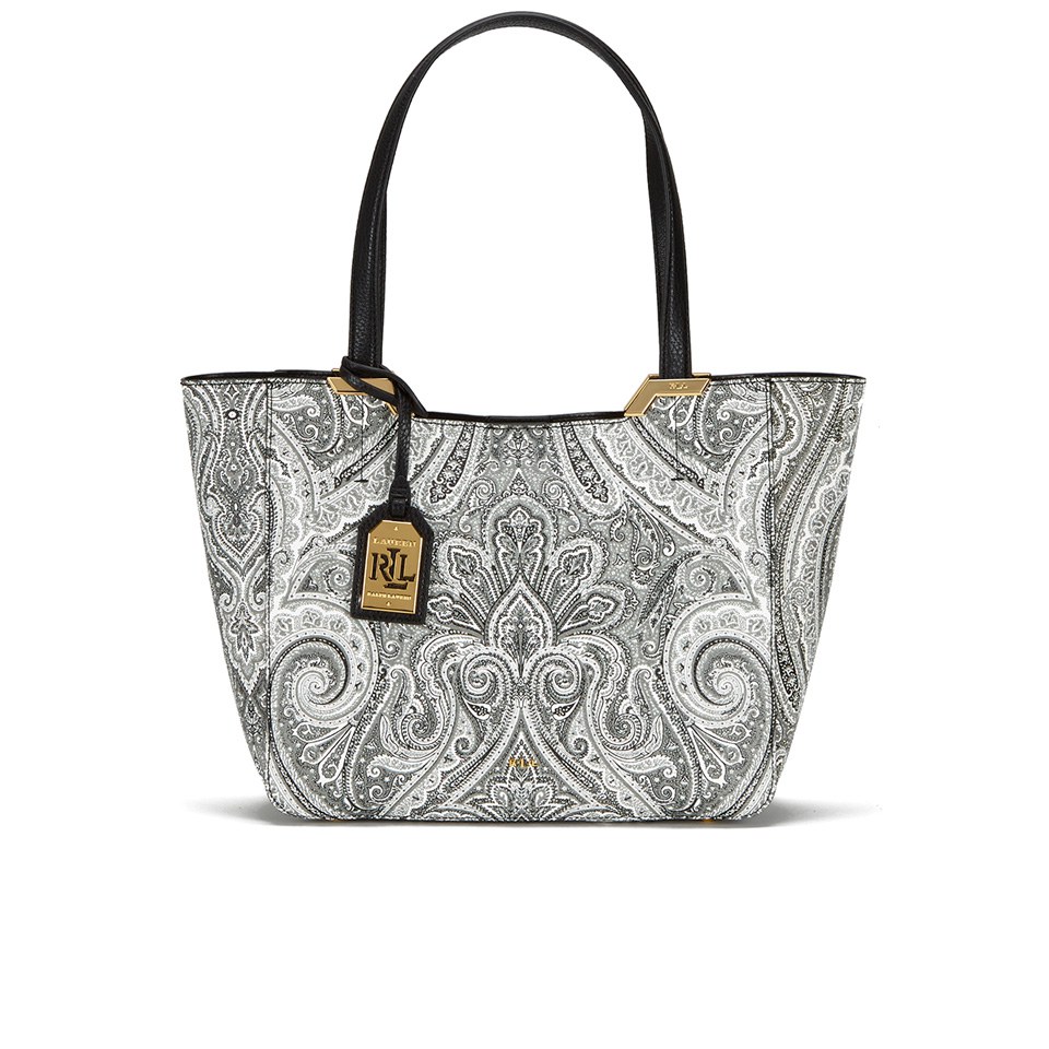 Lauren Ralph Lauren Women's Acadia Paisley Shopper - Winter White