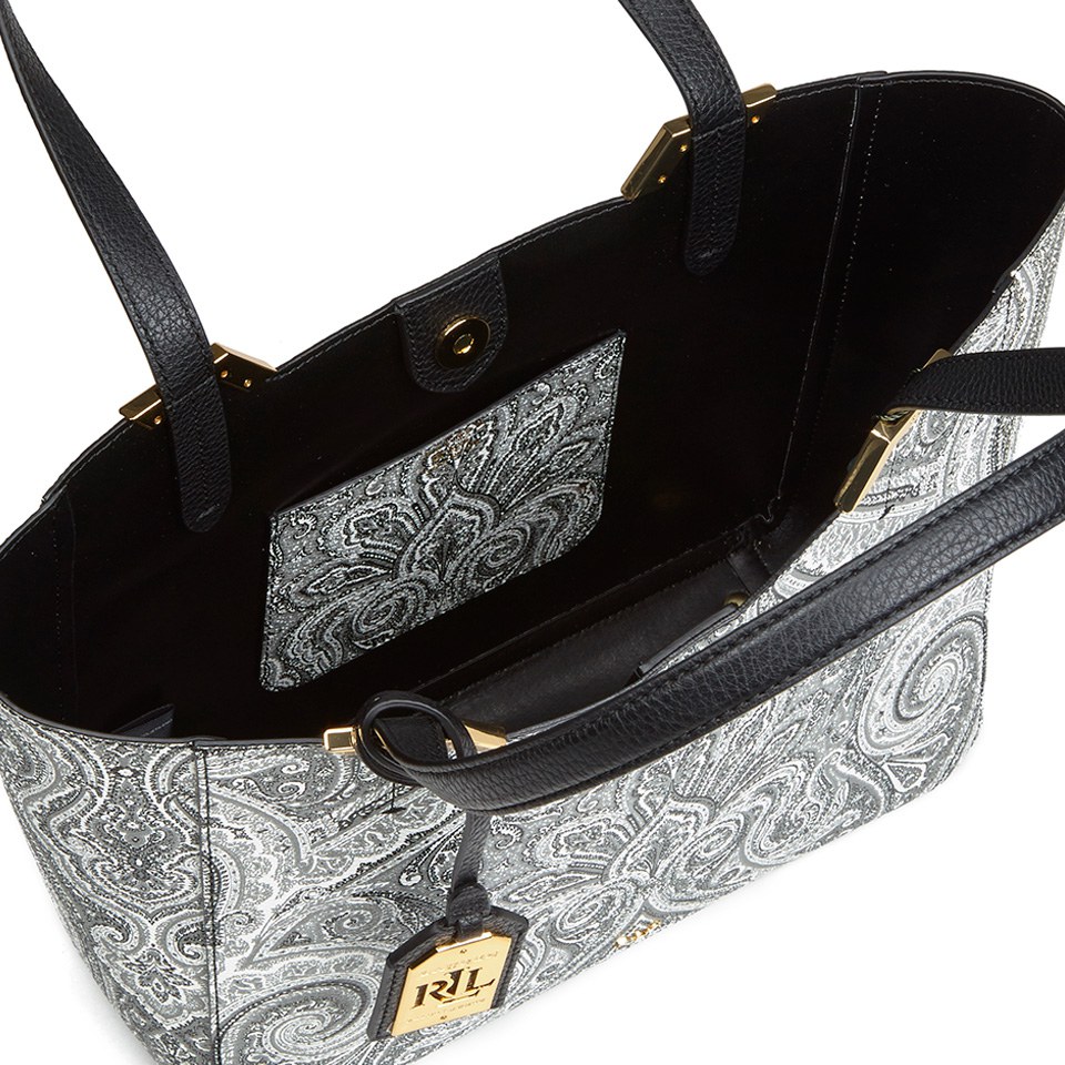 Lauren Ralph Lauren Women's Acadia Paisley Shopper - Winter White