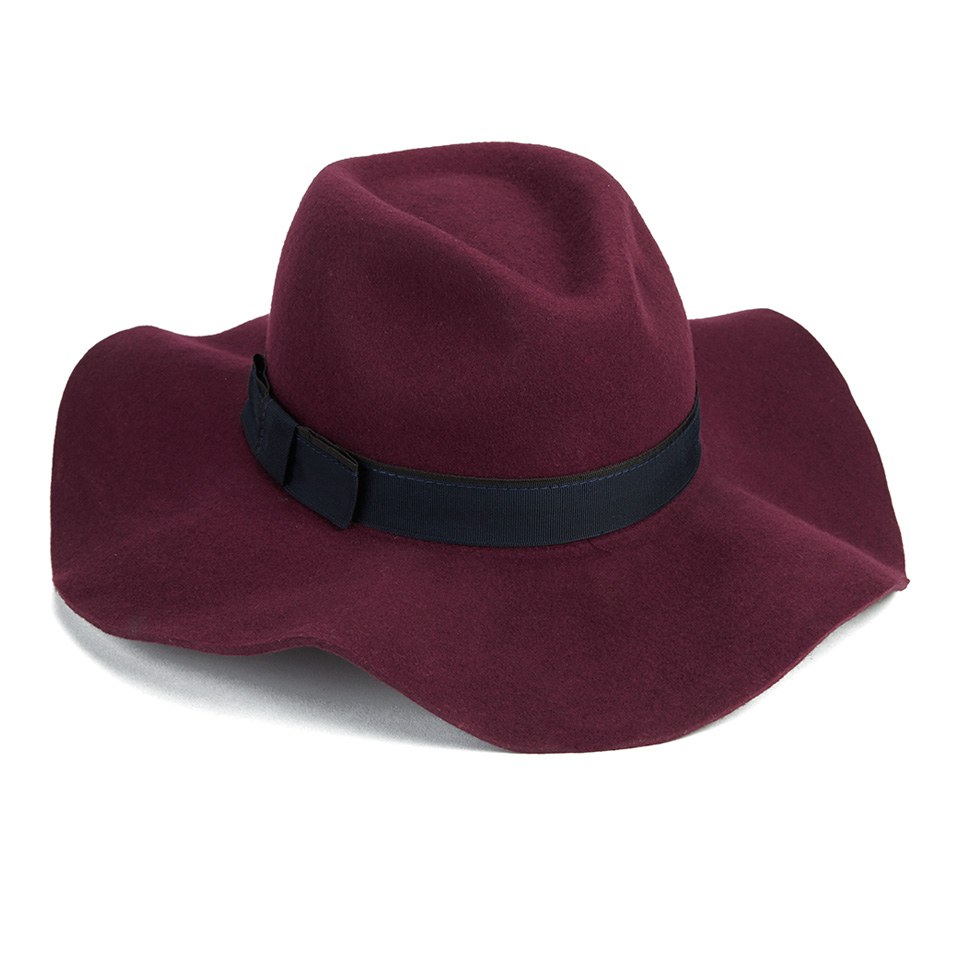 Christys' London Womens Kimberley Floppy Brim Trilby Hat - Wine