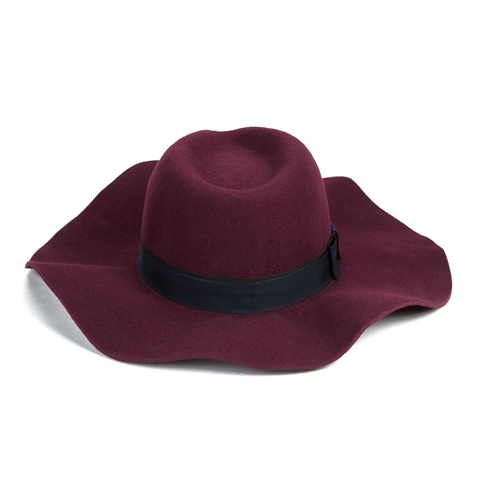 Christys' London Womens Kimberley Floppy Brim Trilby Hat - Wine