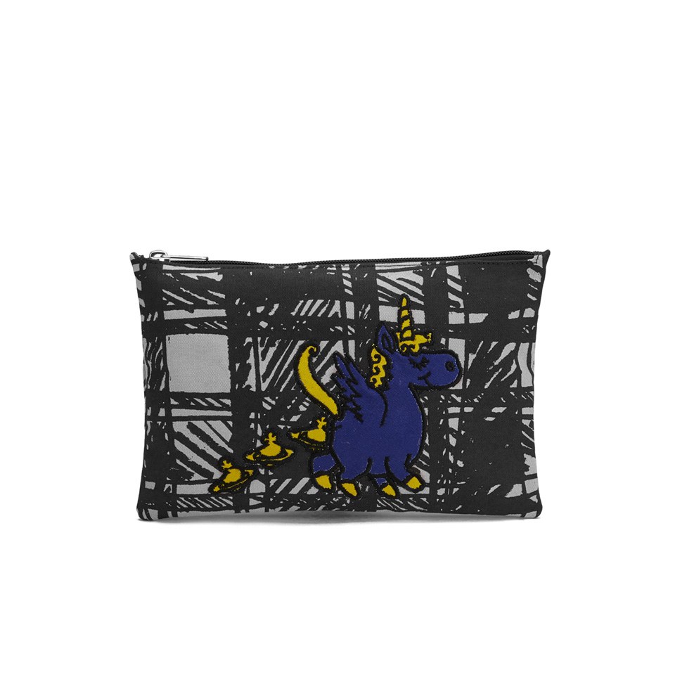 Vivienne Westwood Women's Unicorn Zip Pouch Clutch Bag - Grey