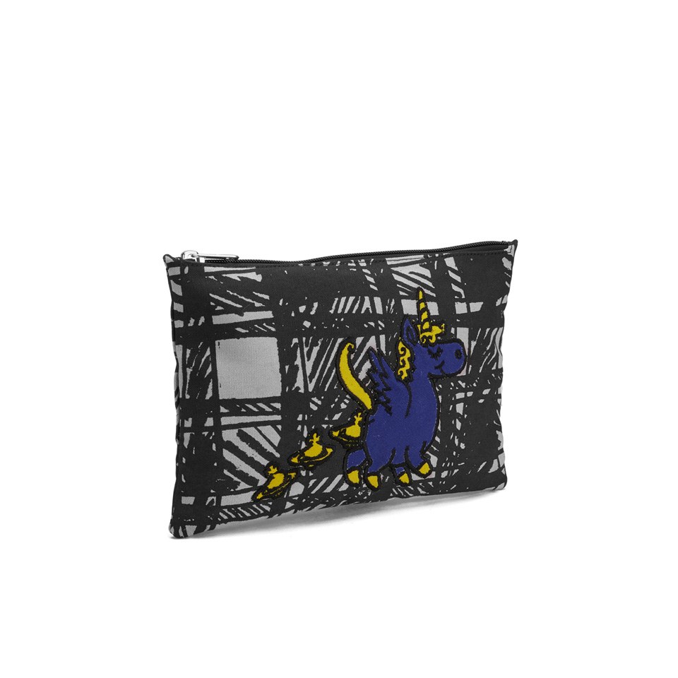Vivienne Westwood Women's Unicorn Zip Pouch Clutch Bag - Grey