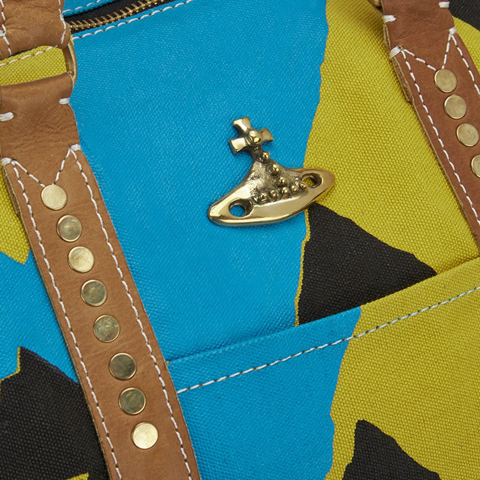 Vivienne Westwood Women's Argyle Weekender Bag - Yellow/Blue