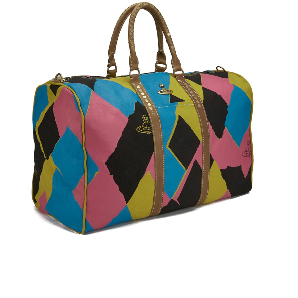 Vivienne Westwood Women's Argyle Weekender Bag - Yellow/Blue