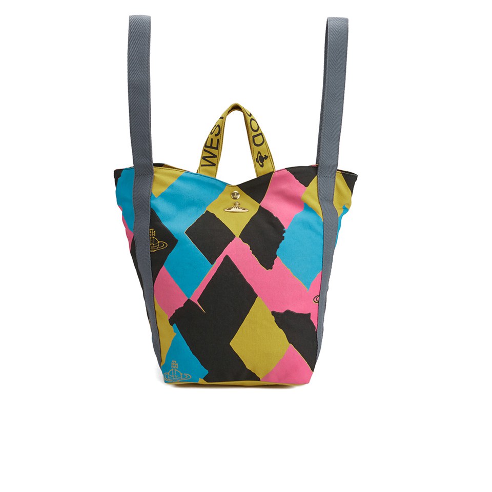 Vivienne Westwood Women s Argyle Runner Holdall Bag Yellow Pink Coggles