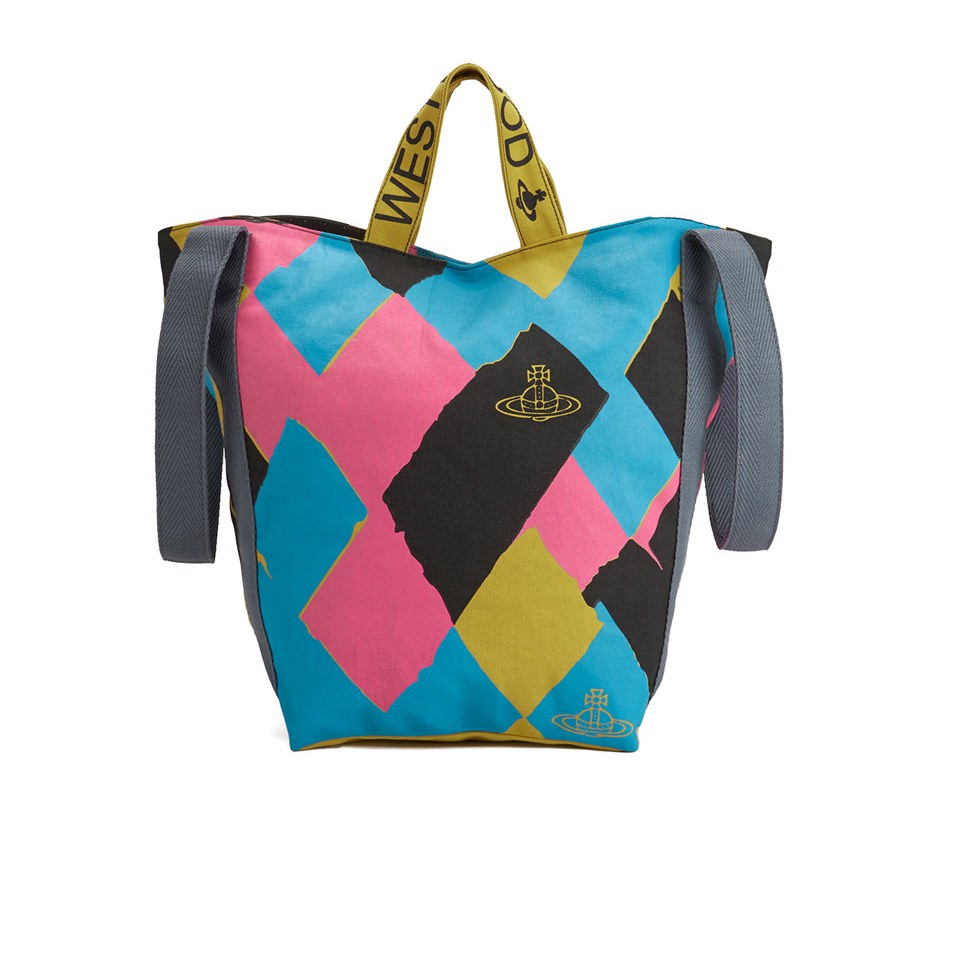Vivienne Westwood Women's Argyle Runner Holdall Bag - Yellow/Pink