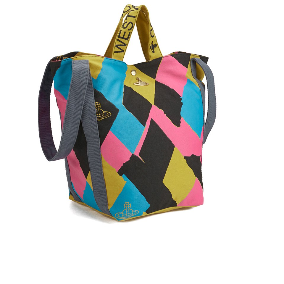 Vivienne Westwood Women's Argyle Runner Holdall Bag - Yellow/Pink