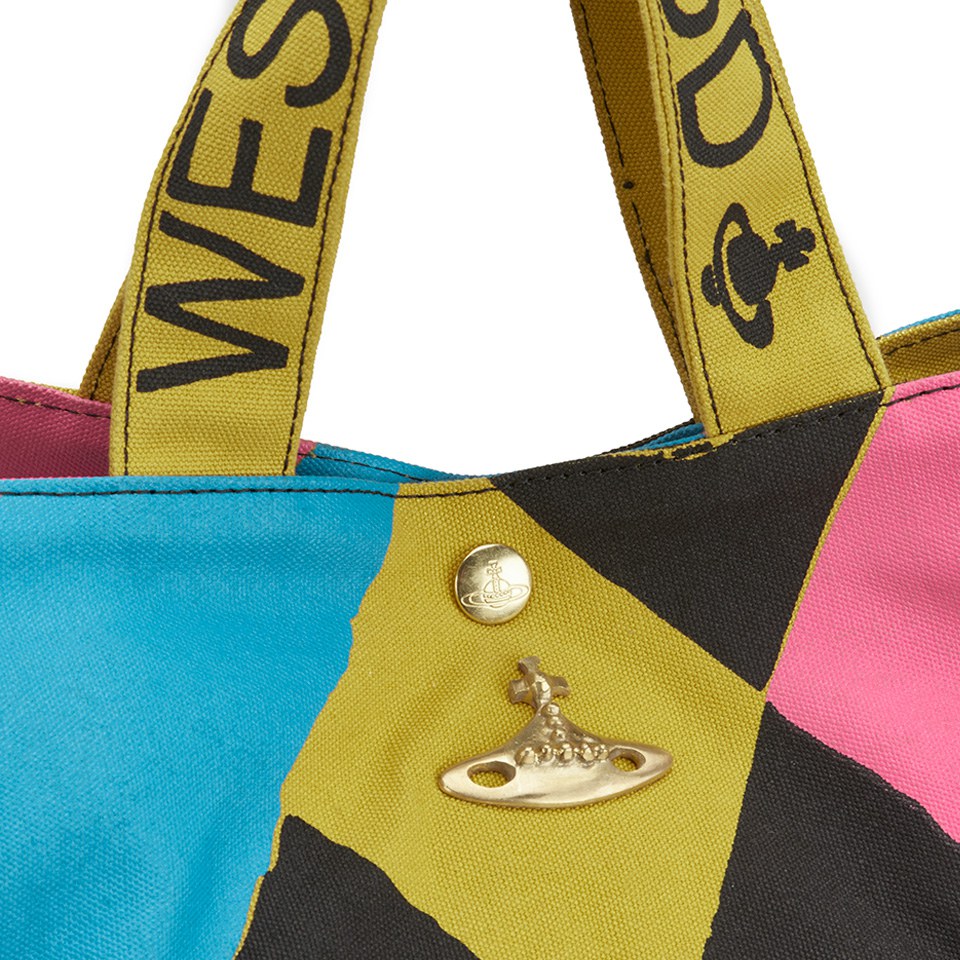 Vivienne Westwood Women's Argyle Runner Holdall Bag - Yellow/Pink