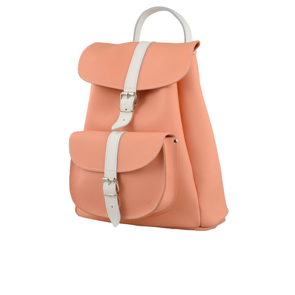 Grafea Women's Apricot Baby Backpack - Peach/White