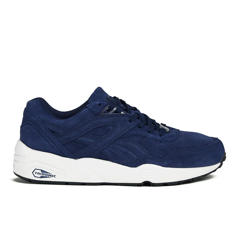 Puma r698 allover suede black discount