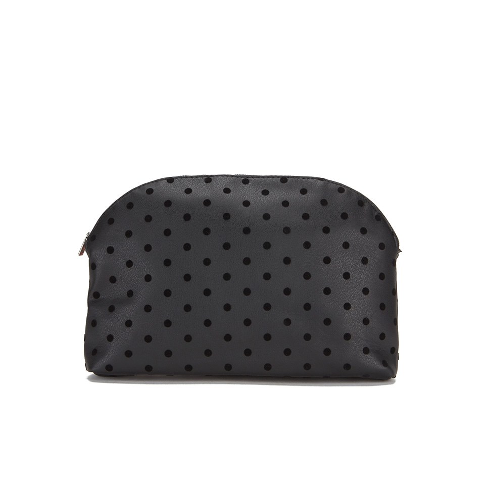 Maison Scotch Women's Dots Toiletry Bag - Black