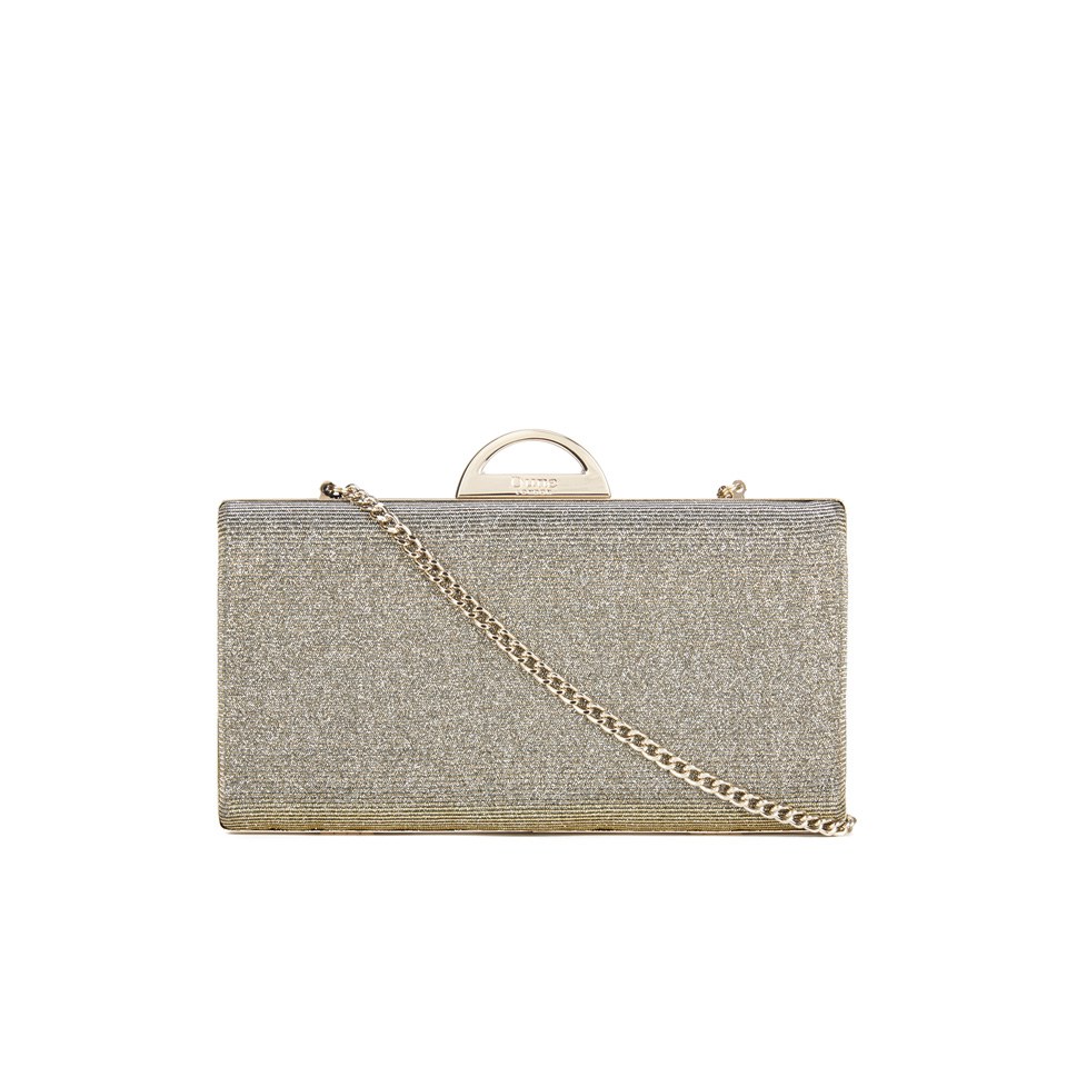 Dune Bex Lurex Clutch Bag - Bronze
