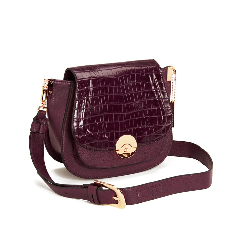 Dune Delphine Cross Body Bag - Berry Croc