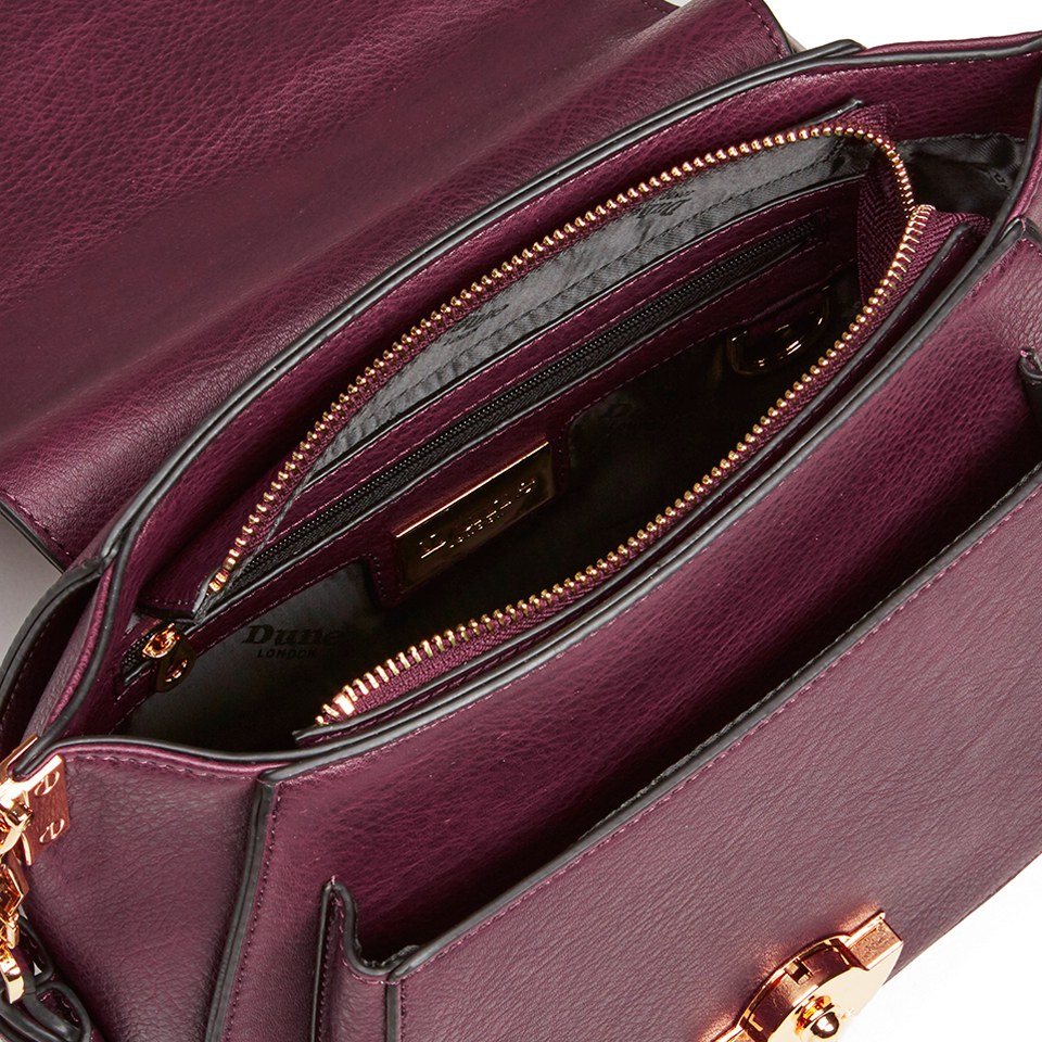 Dune Delphine Cross Body Bag Berry Croc
