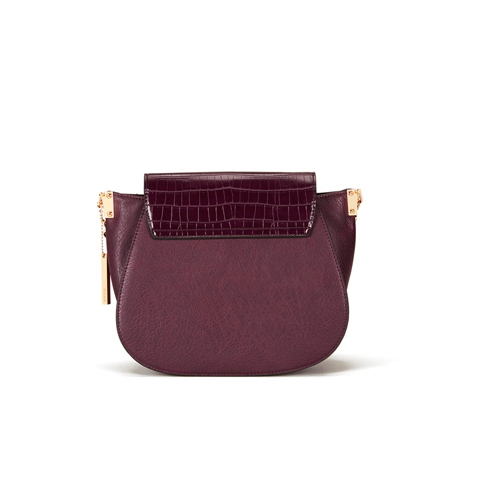 Dune Delphine Cross Body Bag - Berry Croc