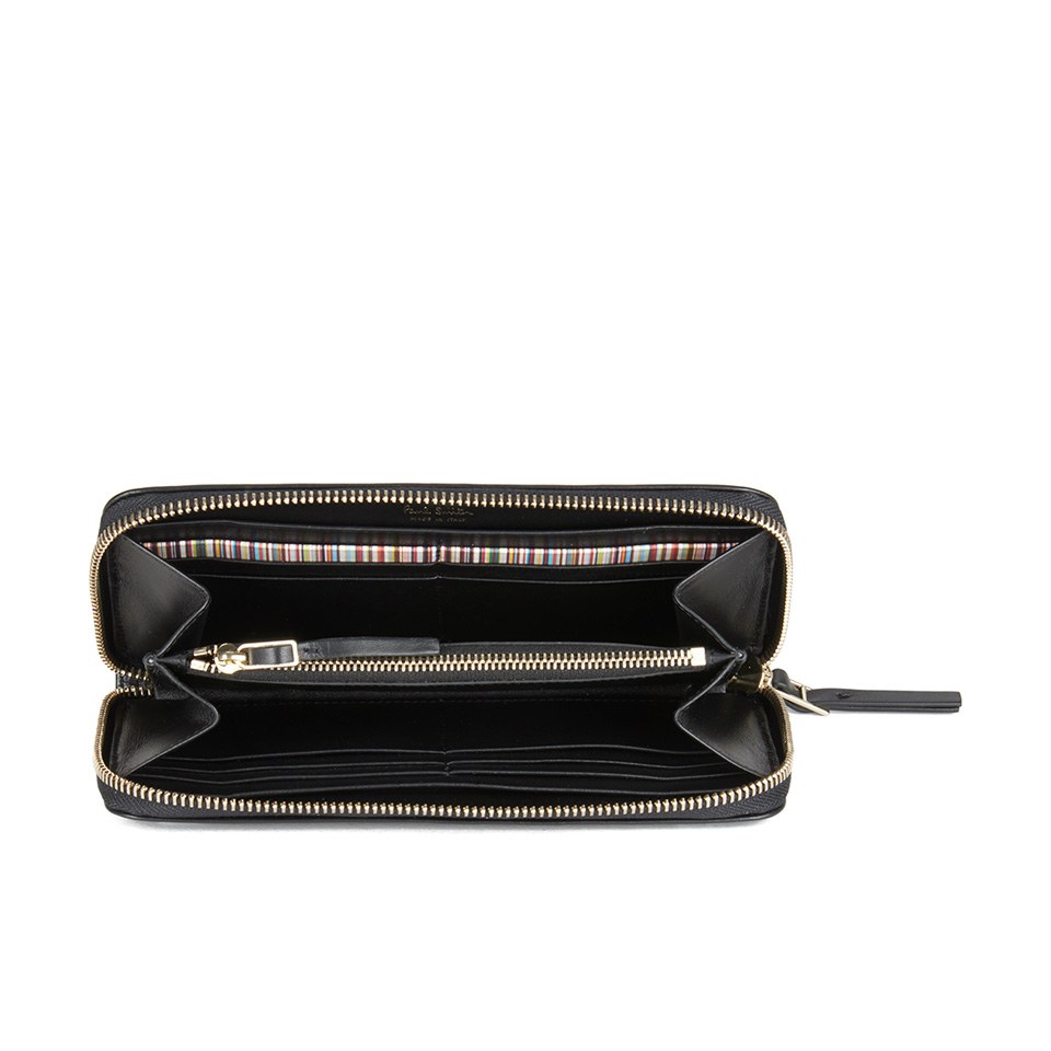 Paul Smith Accessories Women's Leather Zip Around Wallet - Black