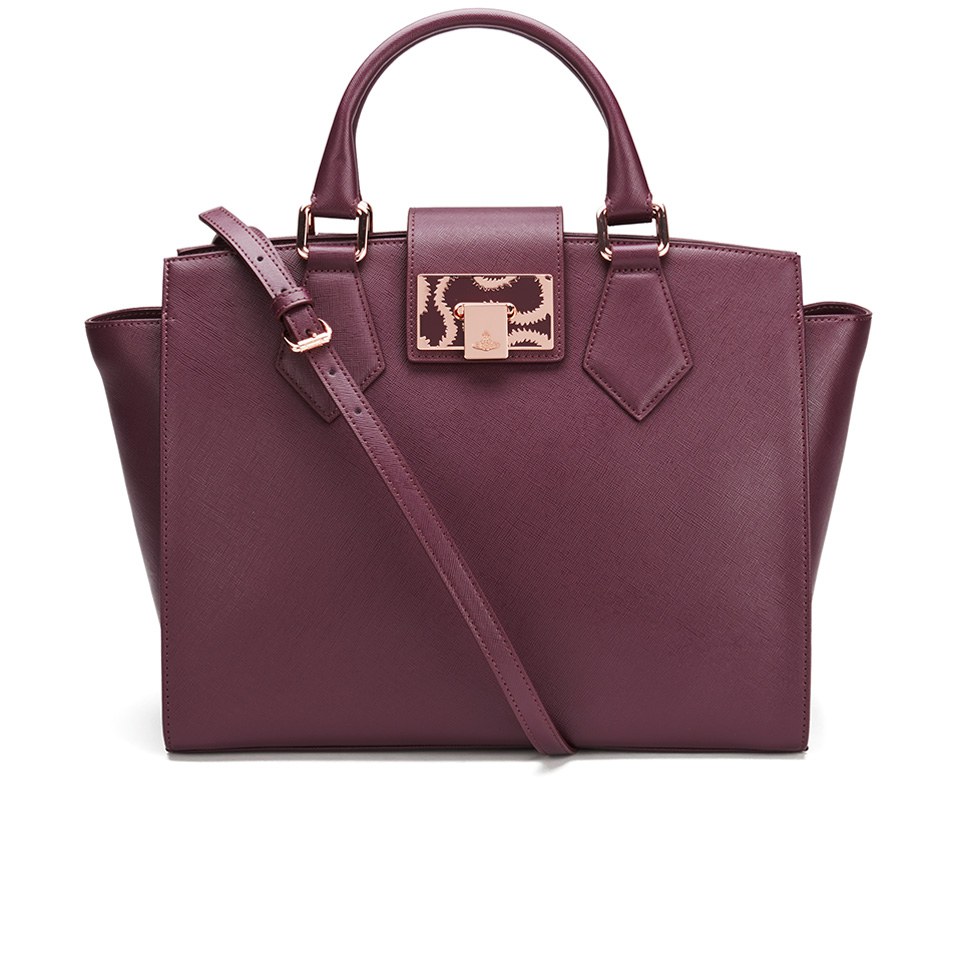 Vivienne Westwood Women's Opio Saffiano Tote Bag - Bordeaux | Coggles