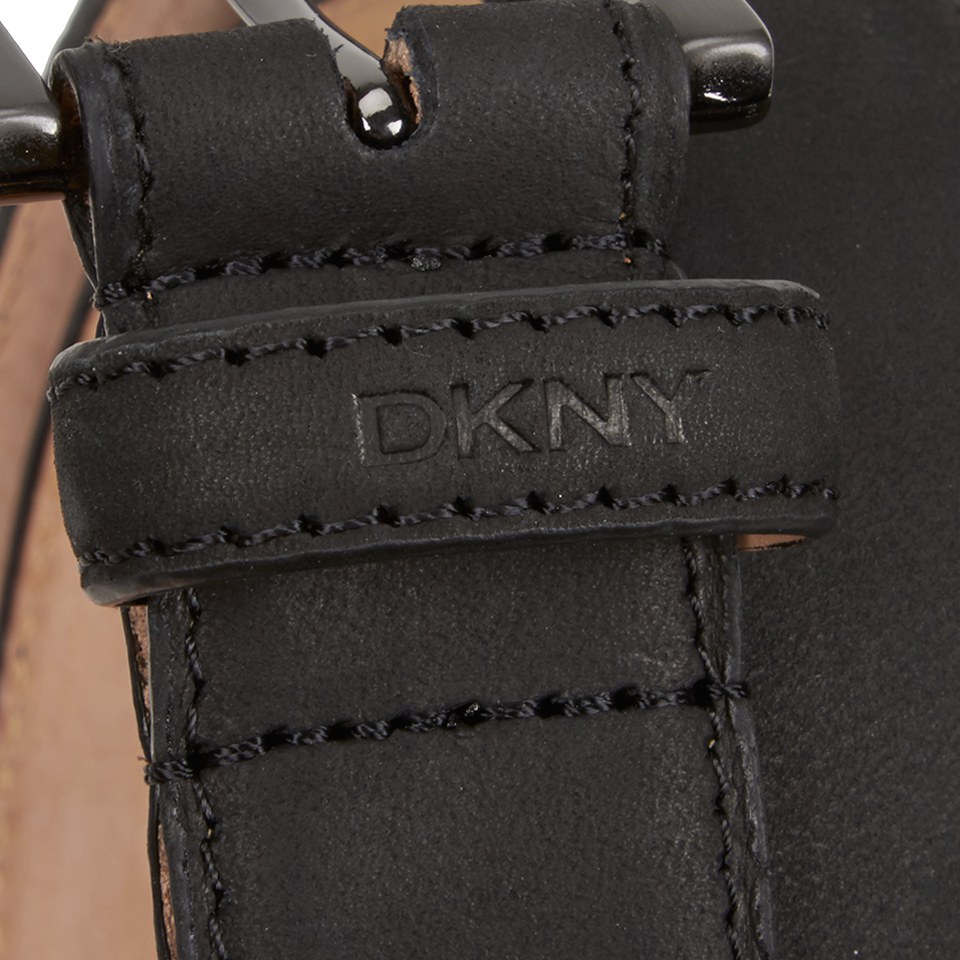 DKNY Men's Nubuck Leather Belt - Black