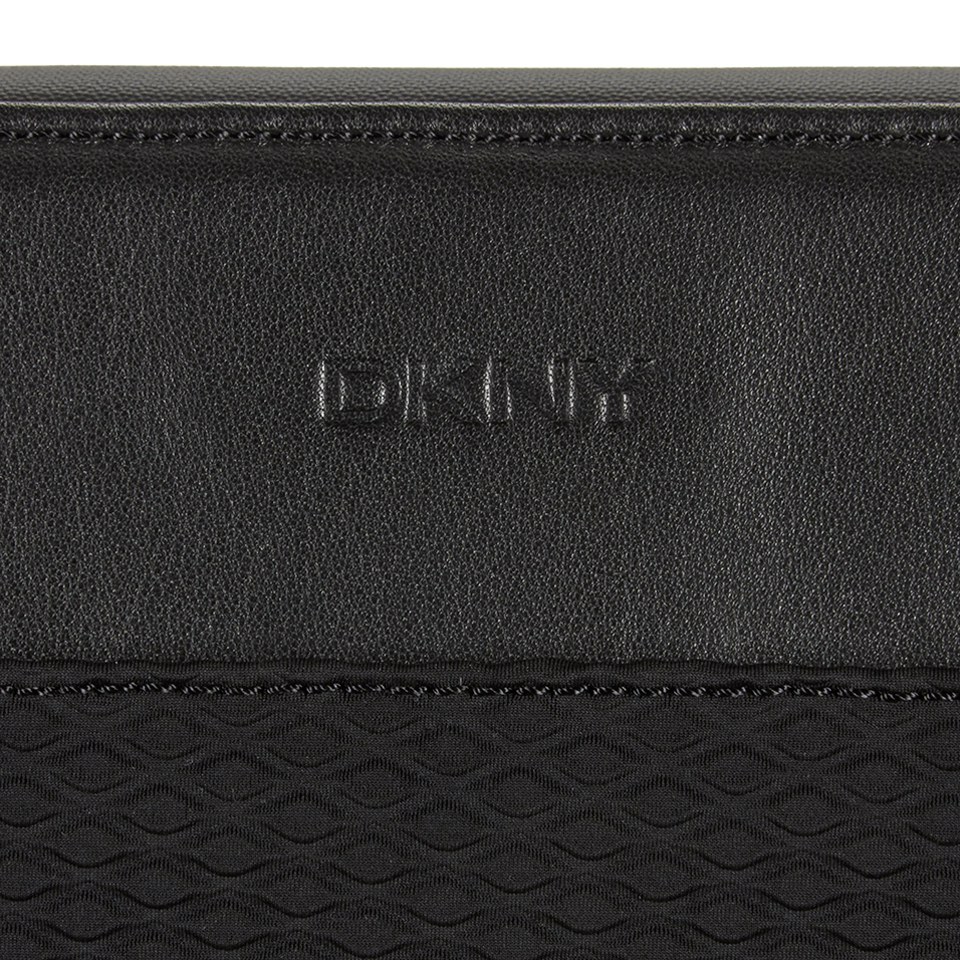 DKNY Document Holder with Embossed Logo - Black