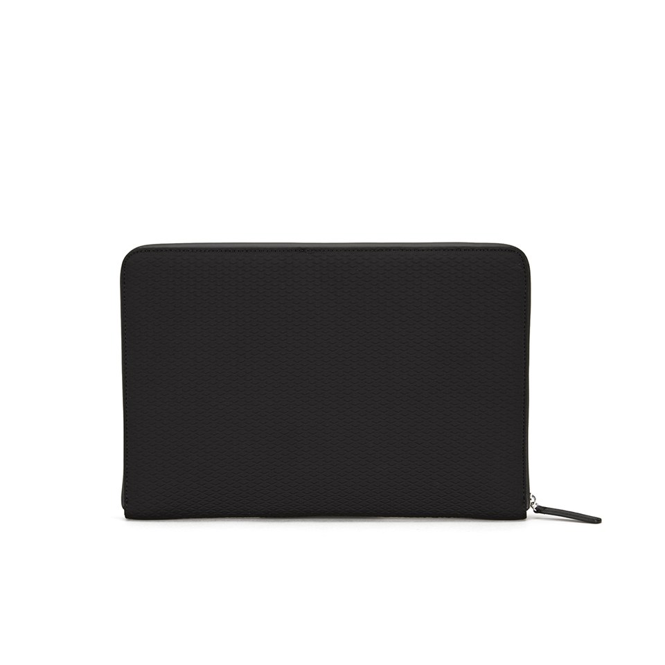 DKNY Document Holder with Embossed Logo - Black