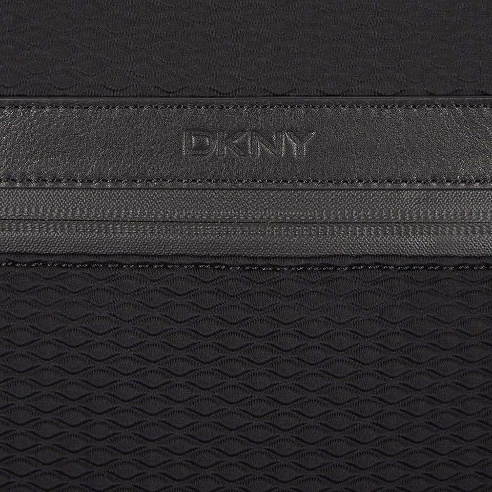 DKNY Padded Business Bag with Embossed Logo - Black