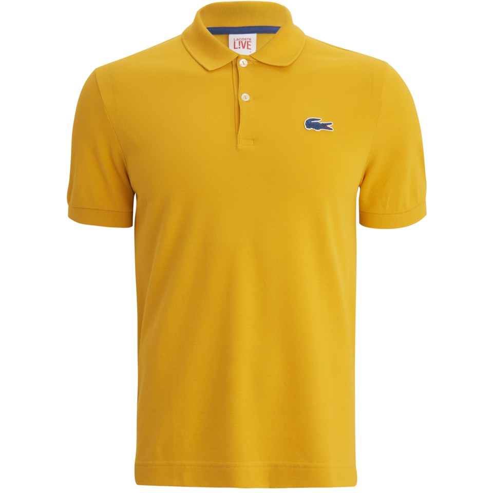 Yellow lacoste polo best sale