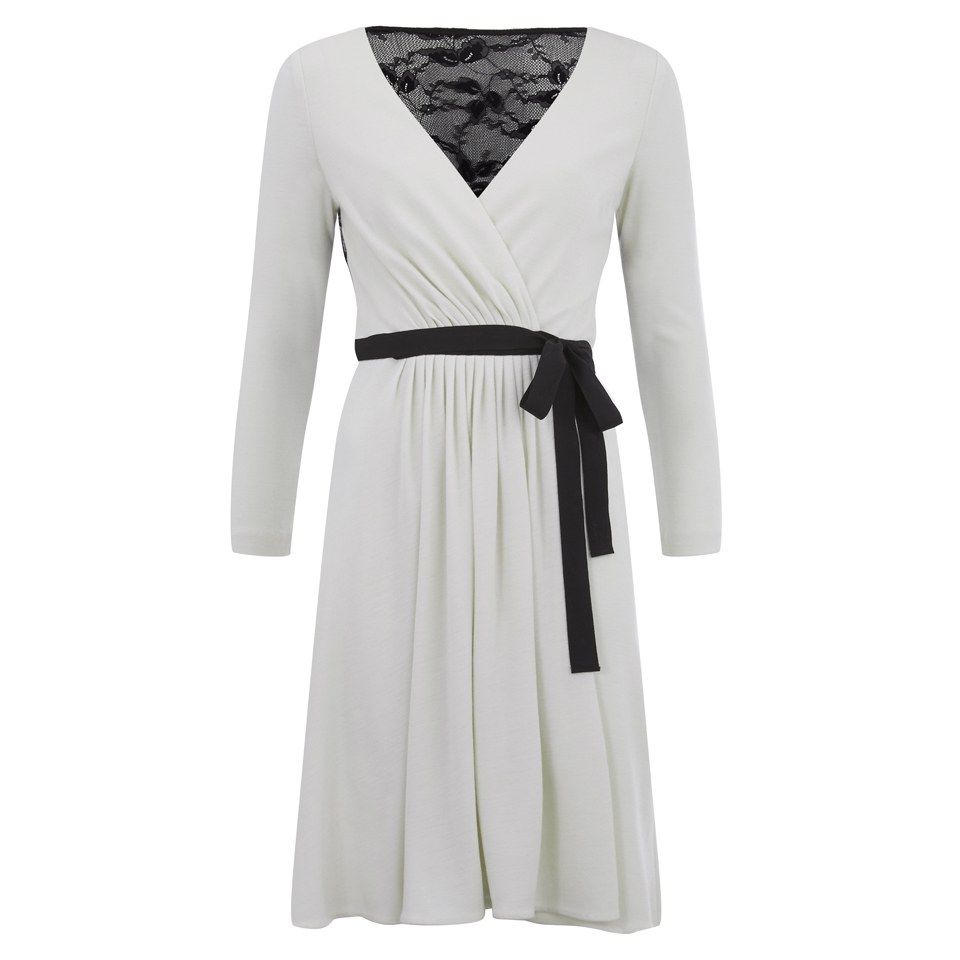 DIANE VON FURSTENBERG シルクサテン ミディスリップドレス Rent Buy Diane von Furstenberg Striped Wrap Dress | MY
